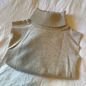 Sleeveless Turtleneck Sweater
